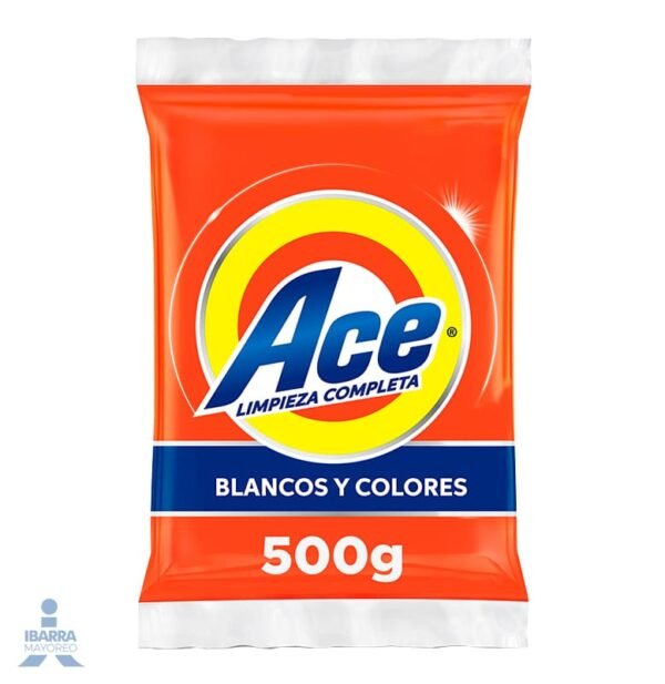 Detergente Ace blancos y colores 500g