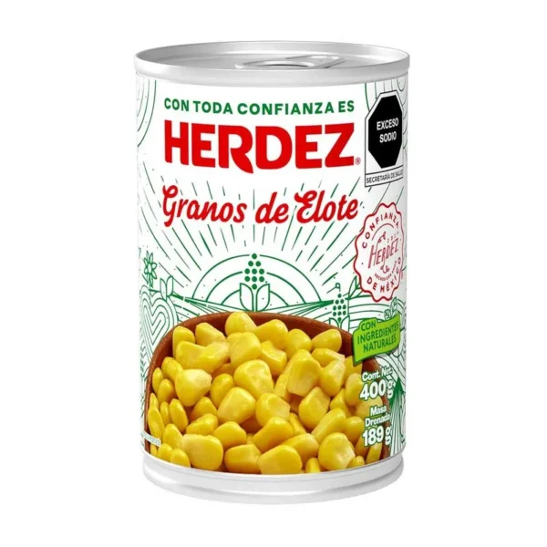 Lata de Granos de elote Herdez 400g