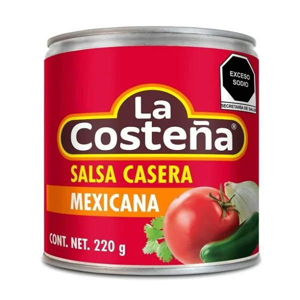 Lata de Salsa casera Mexicana La Costeña 220g