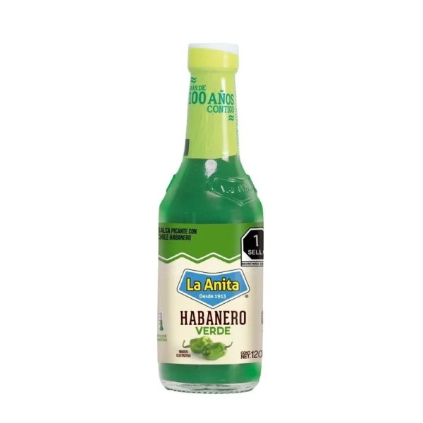 Salsa picante Habanero verde La Anita 120ml