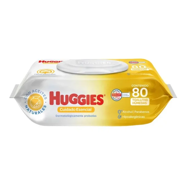 Toallitas húmedas Huggies Cuidado Esencial 80pz