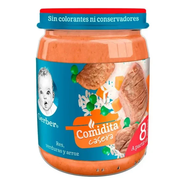 Gerber Verduras, Res y Arroz 170g