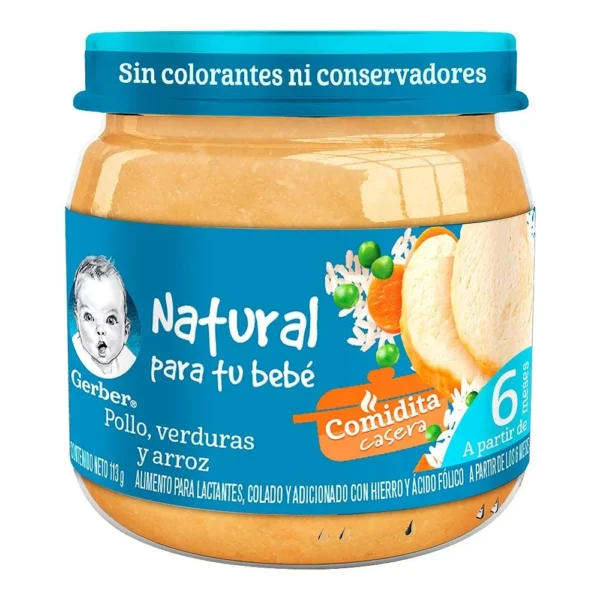 Gerber Pollo, Verduras y Arroz 100g