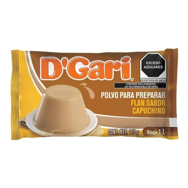 Polvo para preparar Flan sabor Capuchino D'Gari 115g