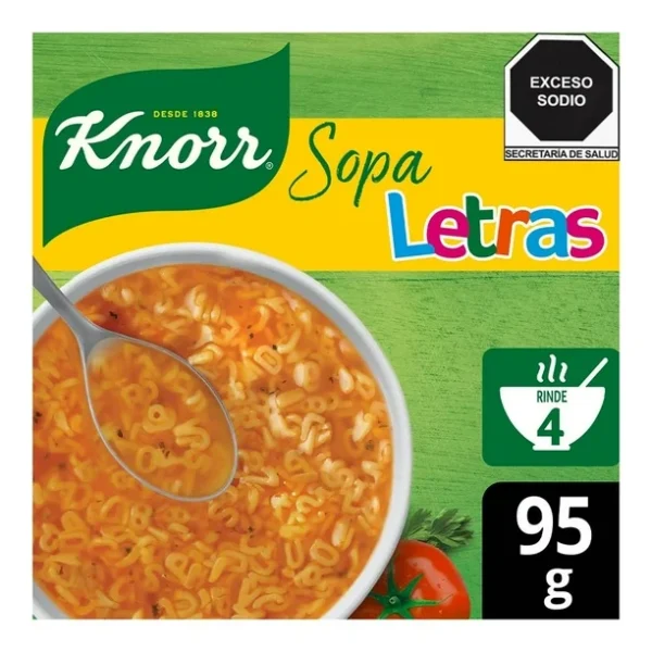 Sopa Knorr Letras 95g