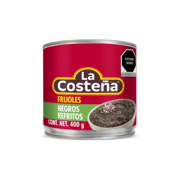 frijoles negros refritos la costeña 400 gr