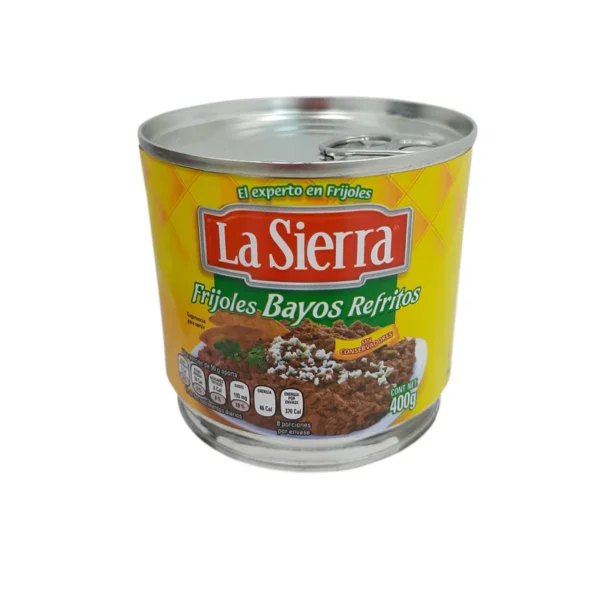 Frijoles Bayos Refritos La Sierra 400g