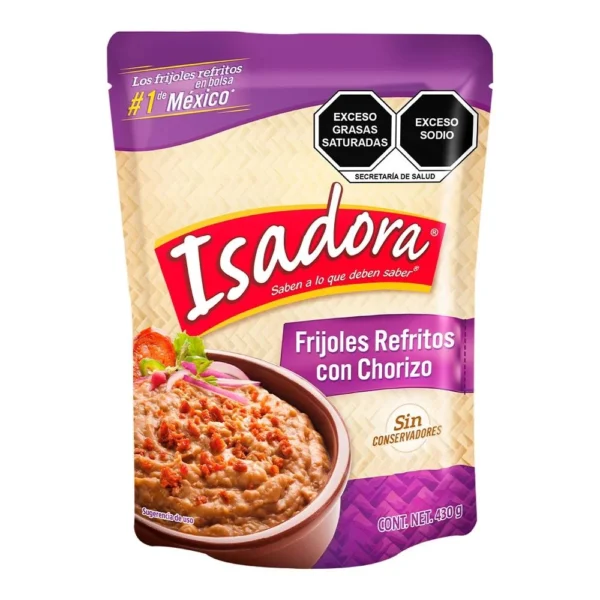 Frijoles Refritos con Chorizo Isadora 430g