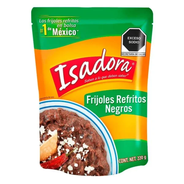 Frijoles Negros Refritos Isadora 220g