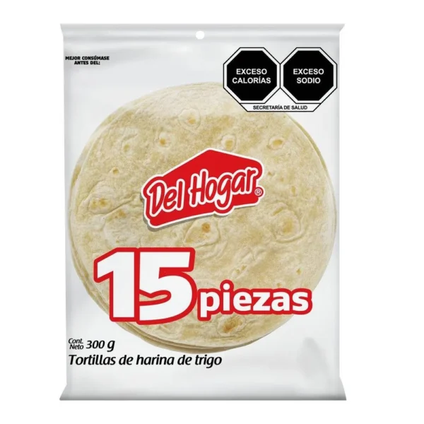 Tortillas de harina del Hogar 15pz