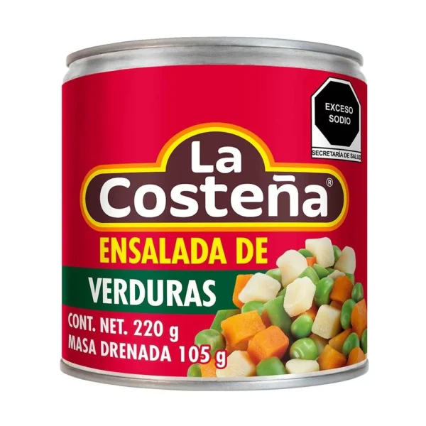 ensalada de verduras la costeña 220 grs